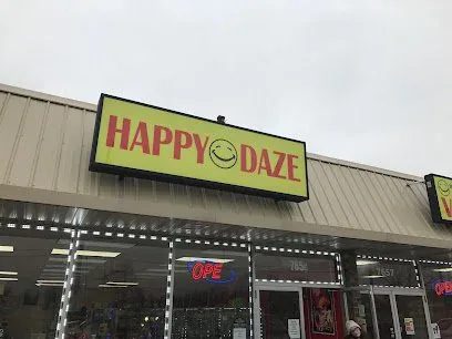 Happy Daze smoke shop storefront in Midlothian, Illinois